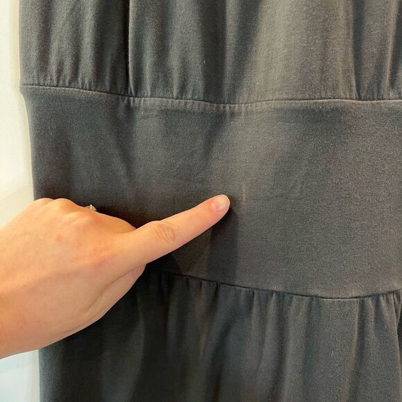James Perse Supima Cotton Jersey Tank Dress Womens Size 2 Medium Gray Sleeveless - Picture 10 of 11